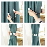 1x pearl new magnetic hanging ball curtain clip curtain pearl tie rope strap buckle hanging ball buckle strap curtain accessorie