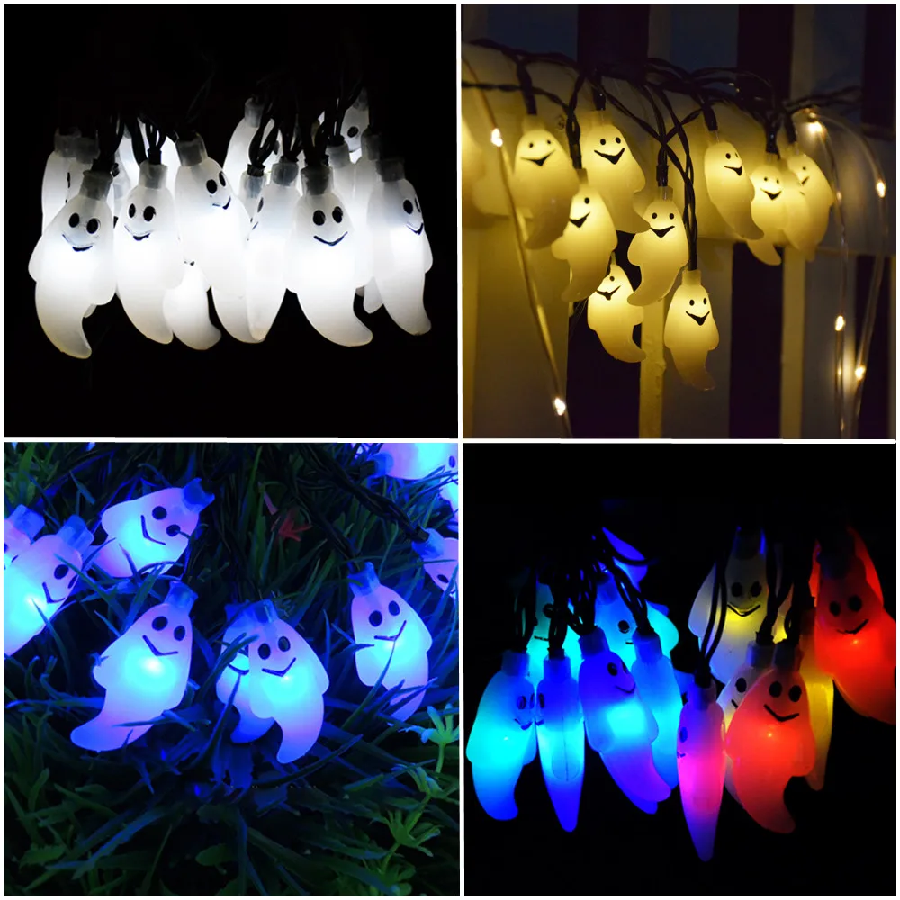 Солнечный светодиодный призрак строка светильник s для создания сказочной