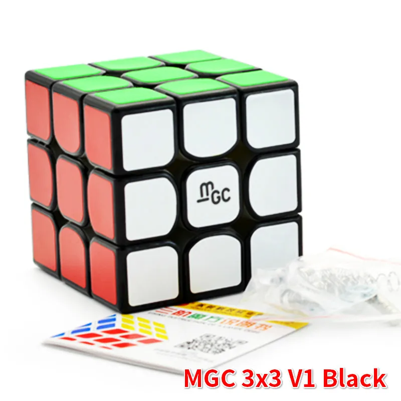 Yongjun MGC V1 черный 3x3x3 Магнитный V2 M Stickerless MGC 2x2x2Magic Cube Puzzle для начинающих профессиональные игрушки для детей