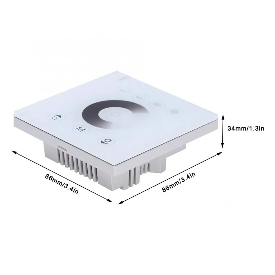 RGB & W светодиодный сенсорный переключатель панель изменение цвета умная врезная