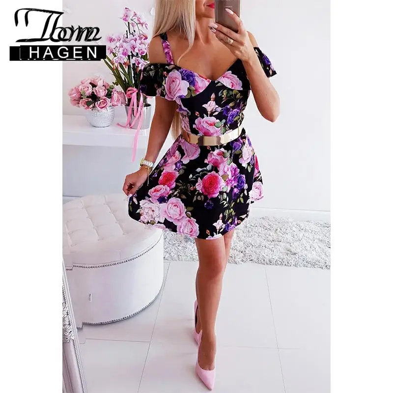 Для Тома модное летнее платье 2020 пляжное женские цветочные платья элегантные