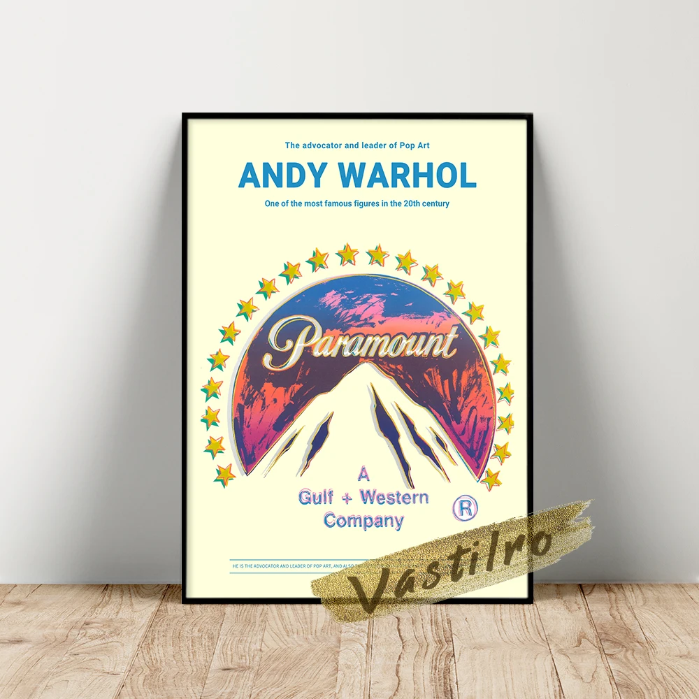 Выставочный плакат с Энди уорхолом Настенная картина первоклассной рекламой из