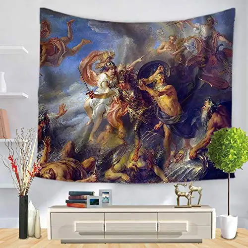Гобелен серии Charles-Antoine Coypel Fury of Achilles 1737 греческая мифологическая классика | Дом и