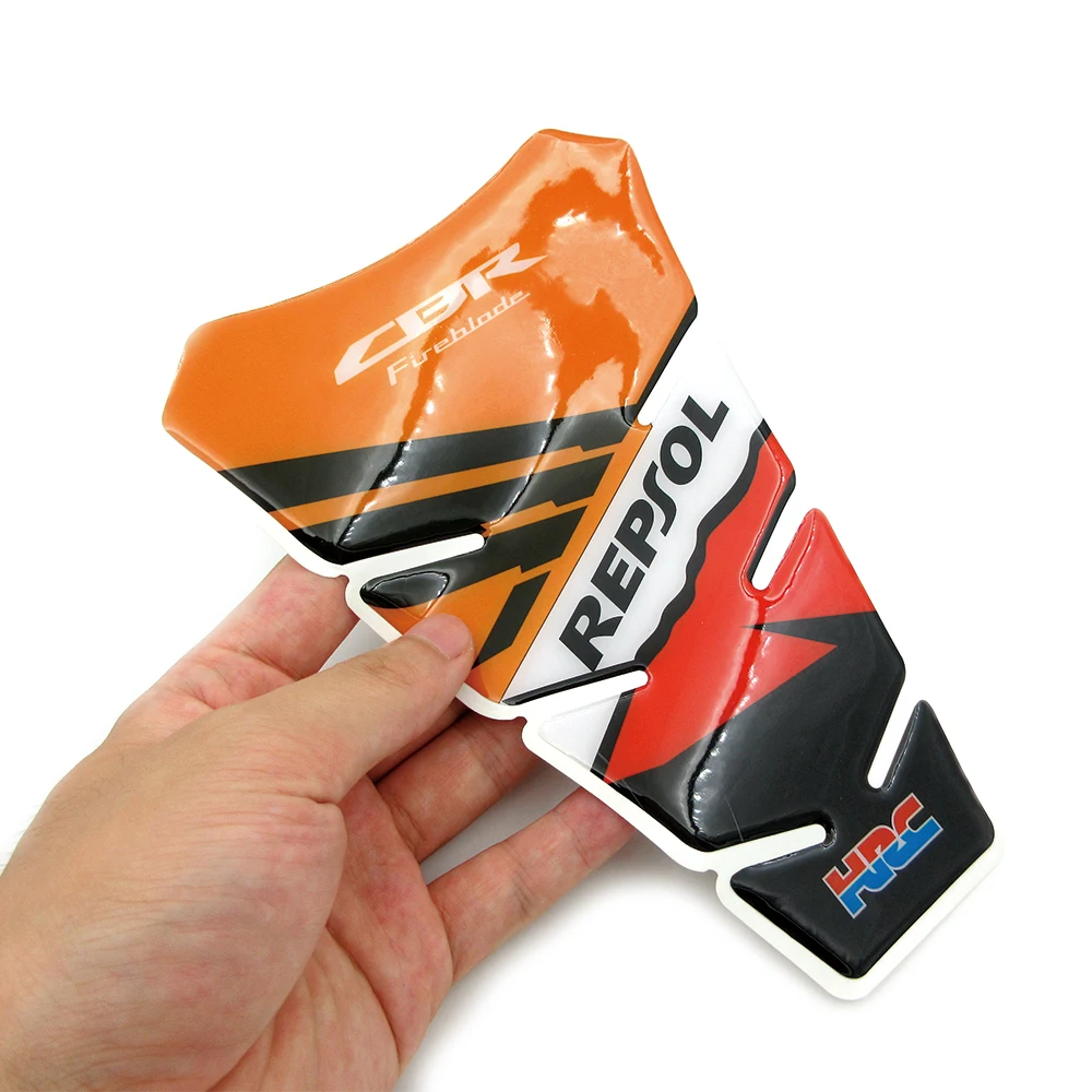 Мотоциклетные 3D резиновые наклейки на бак для Honda HRC CBR CBR1000RR CBR650F CBR600RR CBR500R CBR300R CBR250R