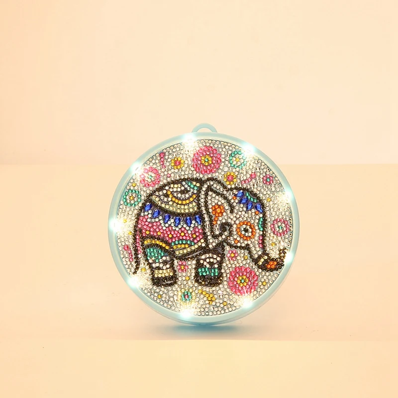 DIY ручной работы Алмазная картина бриллиант в форме светодиодный ночной