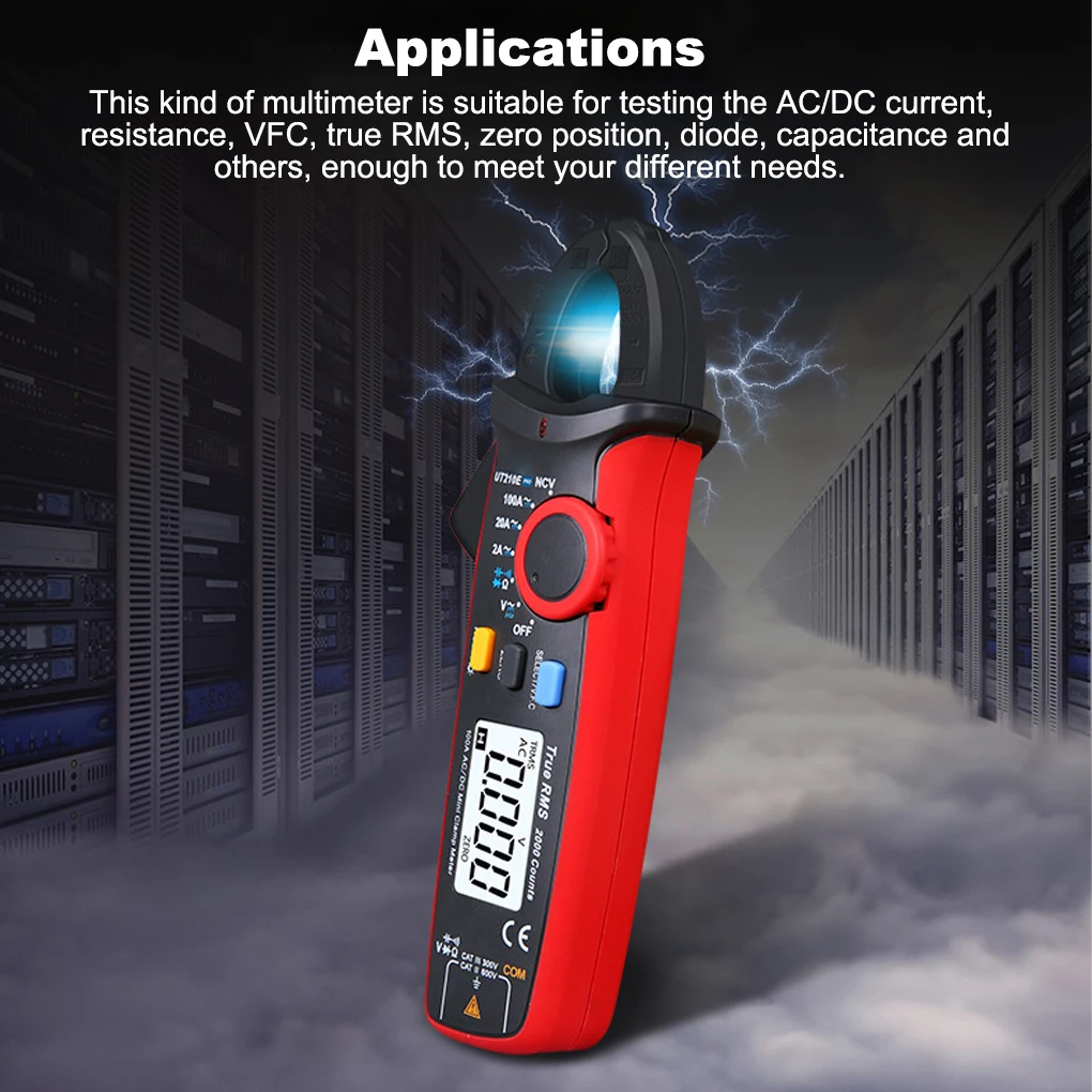 

Digital Clamp Multimeter Non-contact Auto-ranging Current Resistance Capacitance Ammeter Meter Detector Tester