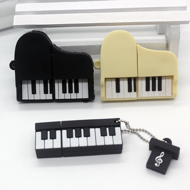 Флеш накопитель в форме пианино 128 ГБ USB флеш 64 32 16 8 диск 2 0 карта памяти Pendrive
