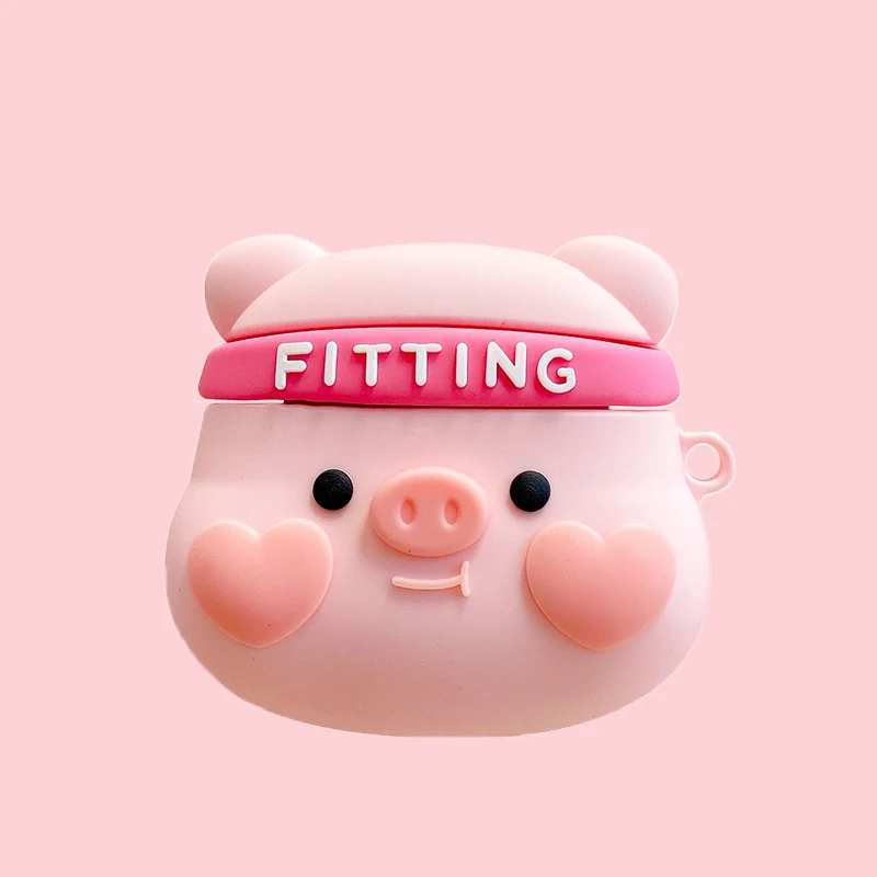 Чехол для Airpods Pro милый 3D мультяшный Мягкий силиконовый чехол наушников Apple Air Pods 1 /