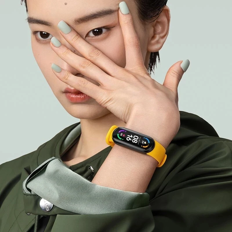 Новейший умный Браслет Xiaomi Mi Band 6 1 56 ''с большим дисплеем фитнес трекер с