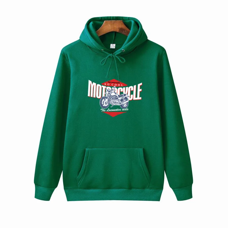 Осеннее Новое поступление Спортивная мужская толстовка с принтом &quotмотоцикл&quot