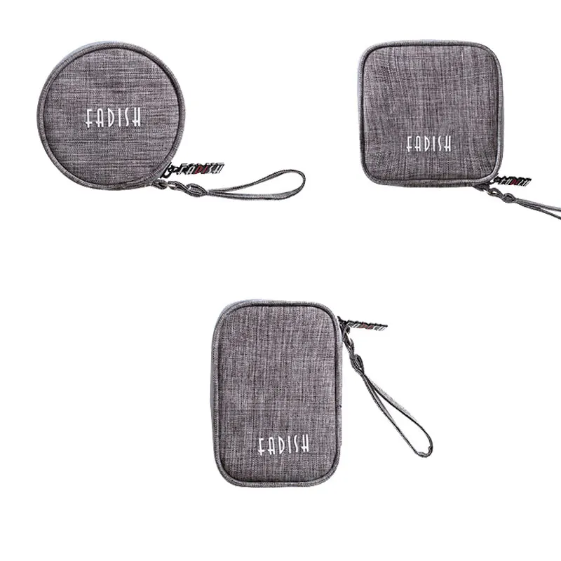 Миниатюрный портативный органайзер для наушников/USB кабелей нейлоновый