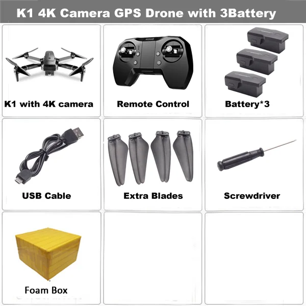 4K 3B FB VISUO ZEN K1 gps Дрон с 5G wifi 4K широкоугольная HD FPV двойная камера бесщеточный мотор RC Дрон Квадрокоптер полёт 28 минут VS B4W - Цвет: 4K 3B FB