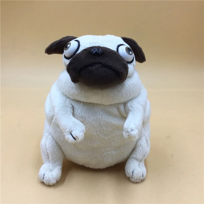 

Cute Ugly Pug Fat Sand Sculpture Paparazzi Plush Toy Cloth Art Doll Gift CH Kendoric's Riversong Mulroney 16 Cm