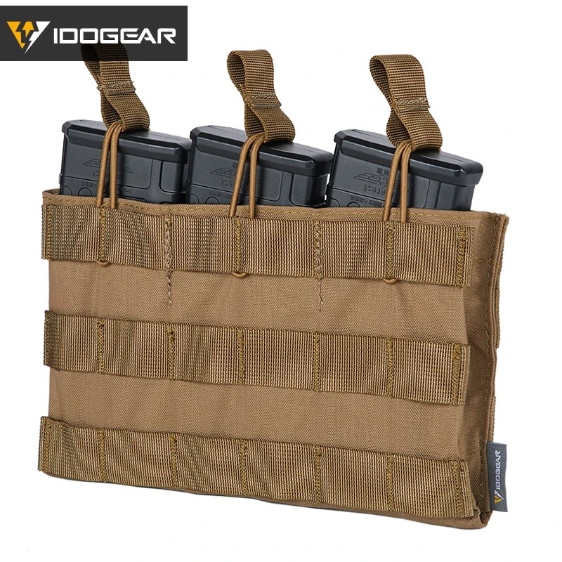 IDO GEAR тактический Молл тройной маг Чехол 5 56 с открытым верхом чехол для журнала