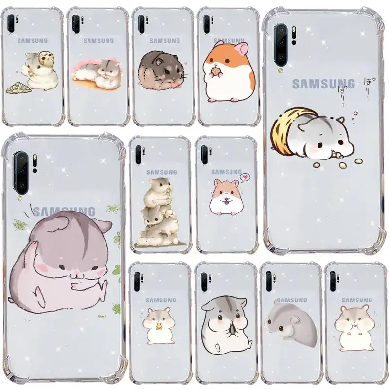 

Hamsters cartoon lovely Phone Case Transparent for Samsung s9 s10 s20 Huawei honor P20 P30 P40 xiaomi note mi 8 9 pro lite plus