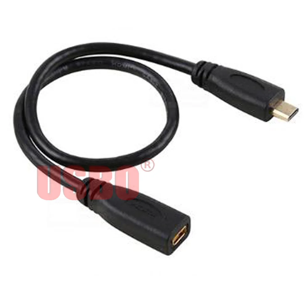 Поставка Черного 0 3 м телефонного планшетного компьютера HDTV HD кабеля Micro HDMI TYPE D