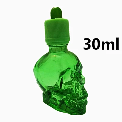 30ml Green 7 цветов на каждый день череп горький бутылка горькой блошницы медицинская капельница горький бутылки 30/60/120 мл - Цвет: 30ml Green