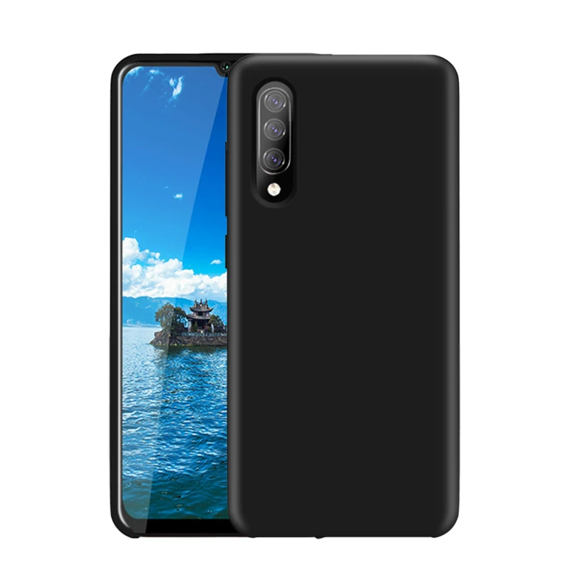 Чехол для samsung A50, высококачественный мягкий силиконовый защитный чехол для samsung Galaxy A10 A20 A30 A50 A70, чехол на заднюю панель - Цвет: Черный
