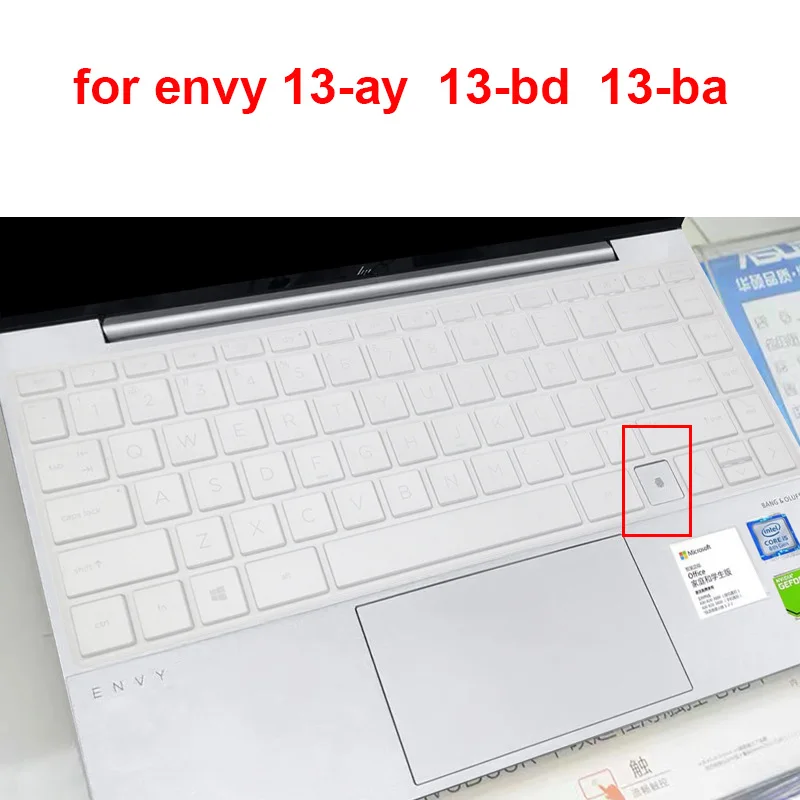 Моющийся чехол для клавиатуры ноутбука HP ENVY X360 13-ay 13-bd 13-ba силиконовый