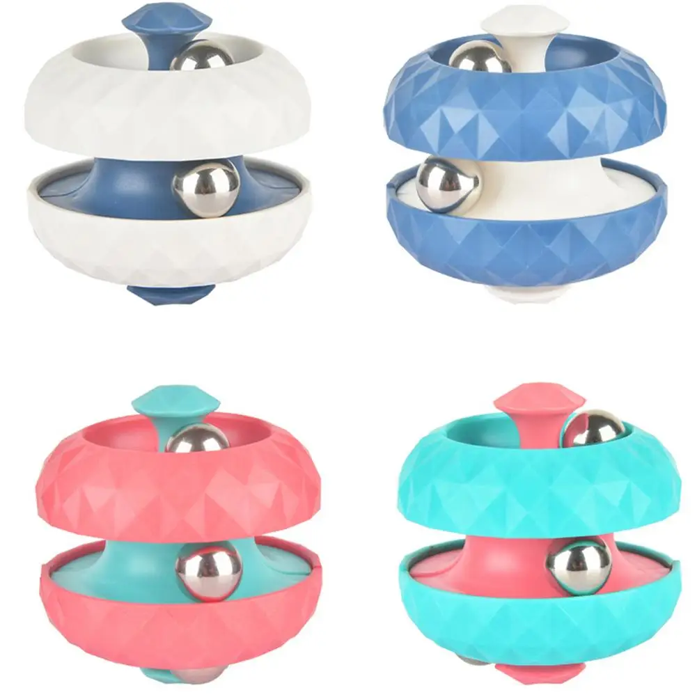 

1Pc Rotating Track Magical Bead Metal Fingertip Decompression Infinity Cube Spinner Relieve Stress Pinball Puzzle Deform Toys