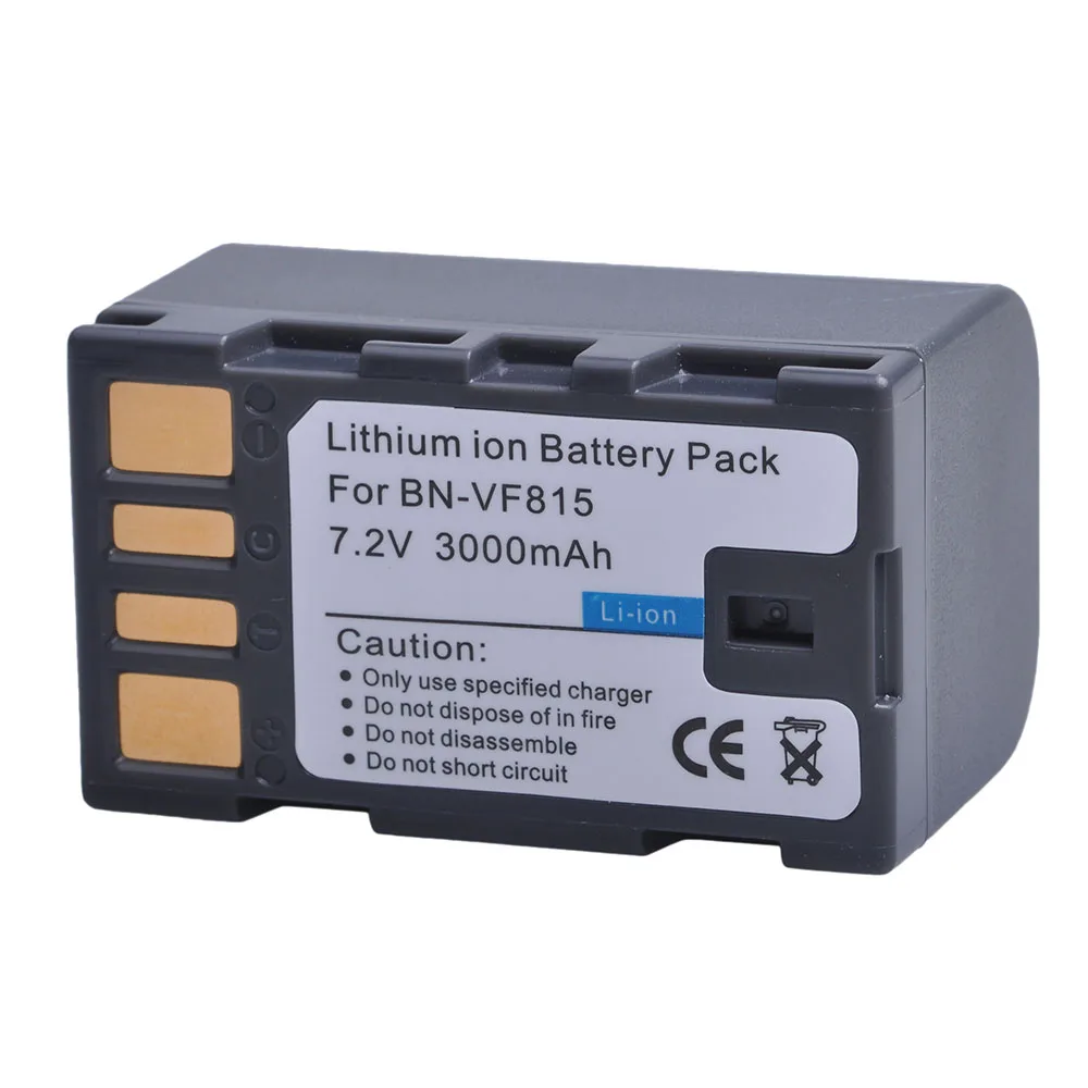 1Pcs 3000mAH BN-VF815 BNVF815 BN-VF815U Battery for JVC Everio GC-PX10,GC-PX100,GR-D720US,GR-D720EK,GR-D720EX,GR-D720,GR-D725US