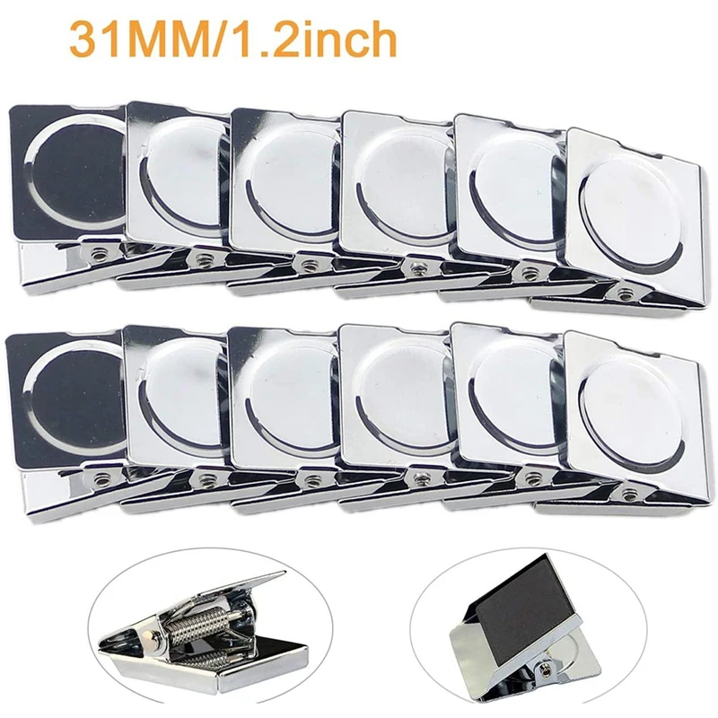 

netic Clip Stationery Ticket Holder, Fixed Clip Book Can Absorb Small Stainless Steel Clip, Multifunctional Office