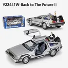 Модель автомобиля Welly 1:24, модель DeLorean Time Machine Назад в будущее