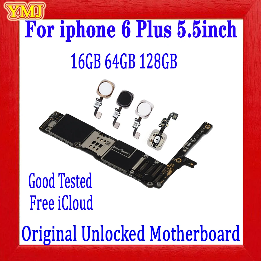 Материнская плата iCloud для iphone 6 plus 5 дюйма с/без Touch ID 100% оригинал разблокированная