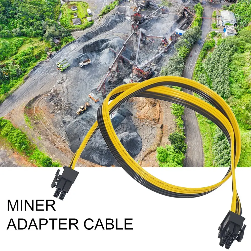 

6 Pcs 8 Pin PCI-e Graphics Cables GPU Power Cable 50cm For Graphic Cards Mining Server Adapter Board