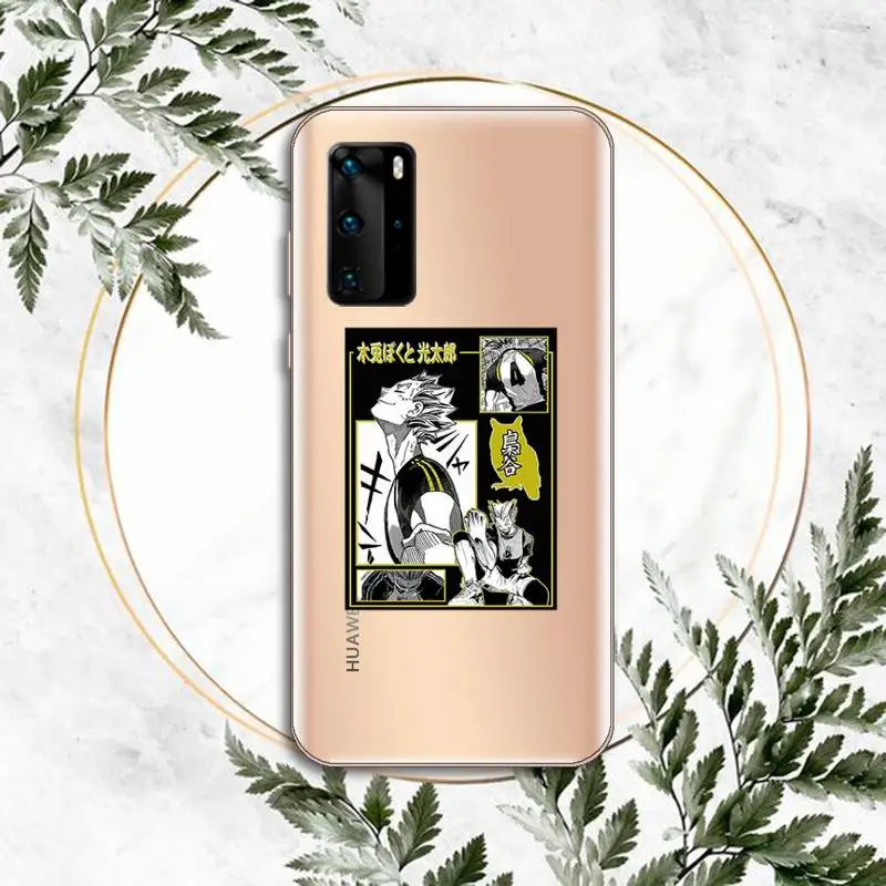 

Oya Oya Oya Haikyuu Love Volleyball Phone Case Transparent for Huawei P honor 8 10i 20 30 40 smart 2019