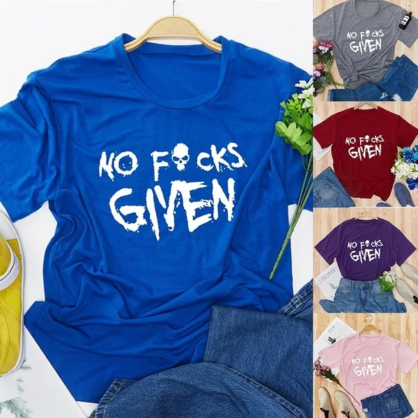 Женская футболка с коротким рукавом круглым вырезом и принтом | одежда