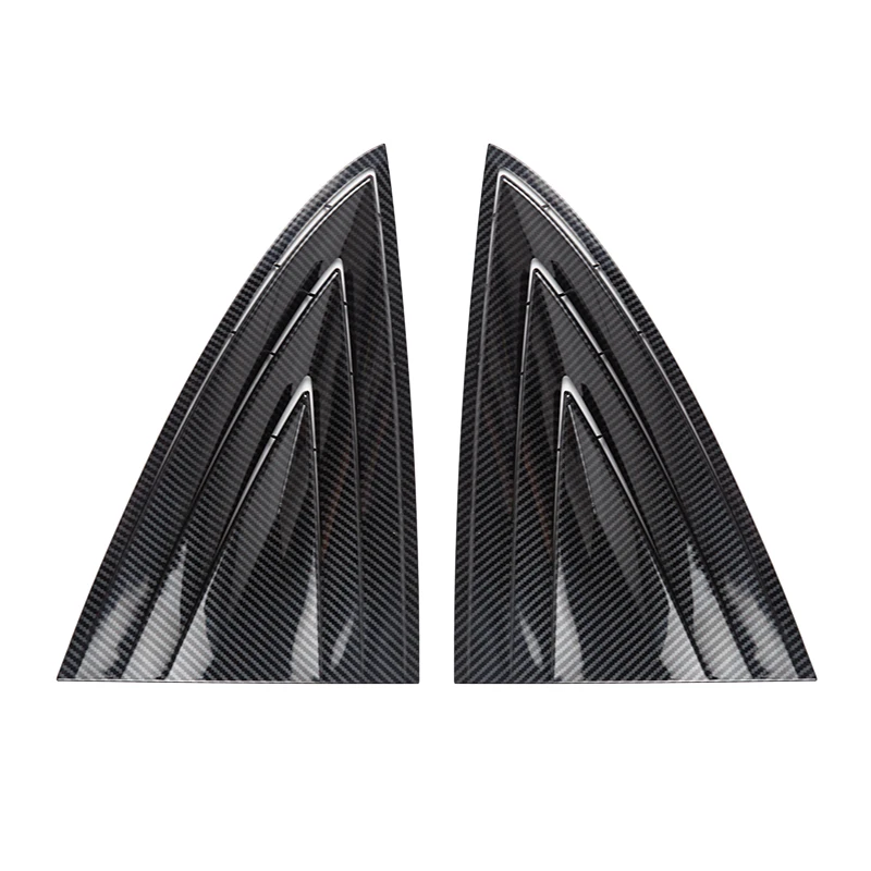 

Rear door Quarter Window Louvers Spoiler Panel For Tesla model 3 Carbon fiber ABS Accessories 2020 For Model Three Car 2PCS