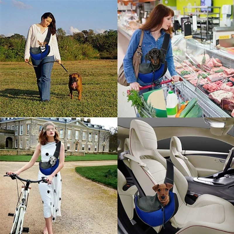 Pet Puppy Carrier S/L Outdoor Travel Dog Shoulder Bag Mesh Oxford Single Comfort Sling Handbag Tote Pouch | Дом и сад
