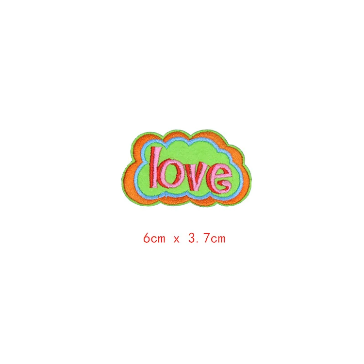 1-PCS-D-142 1 шт. Алфавит POW OPPS WOW патчи для одежды DIY полосы железа на аппликации одежда наклейки буквы вышивка значки@ D - Цвет: 1-PCS-D-142