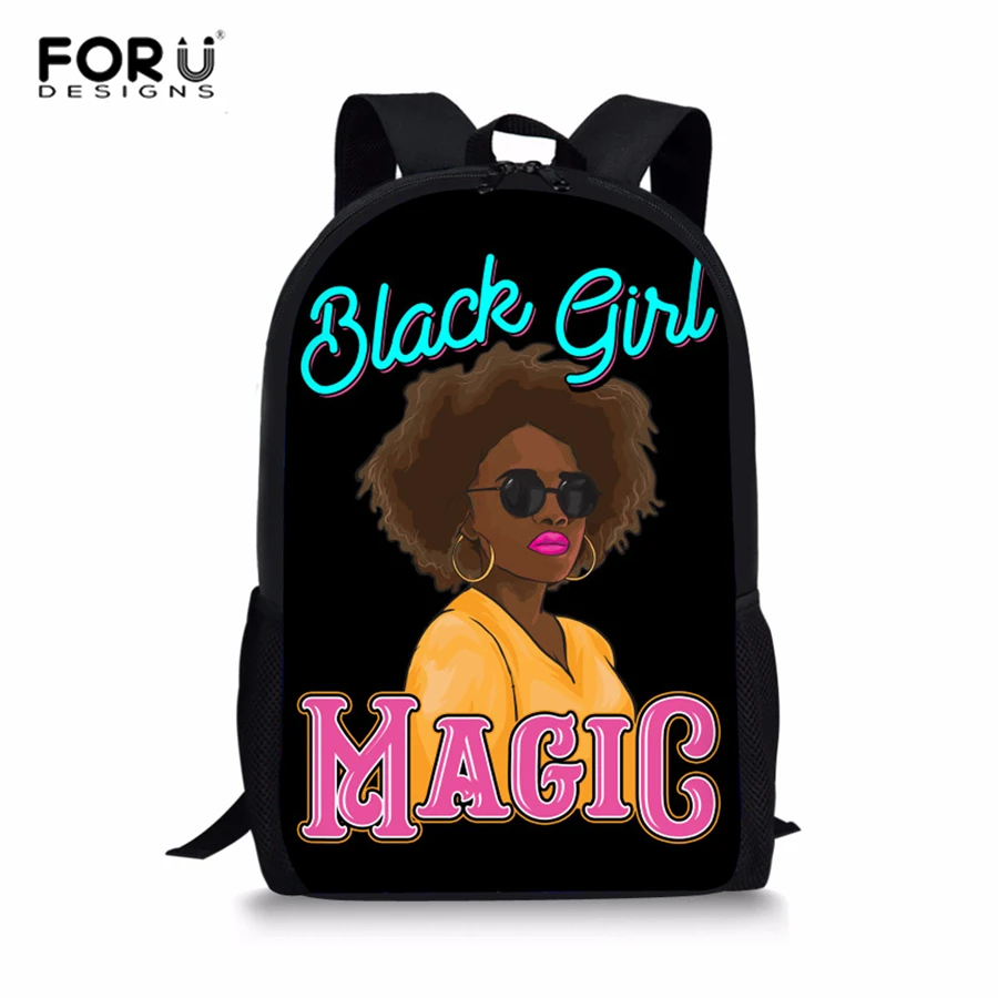 Школьные ранцы для девочек FORUDESIGNS Queen Детские рюкзаки с волшебным меланином