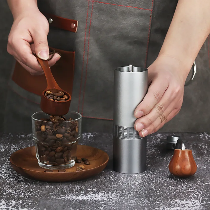 Miglior Macinacaffè Manuale Di Alta Qualità Macinacaffè Portatile In Acciaio Inossidabile Macinacaffè Con Posizionamento A Doppio Cuscinetto