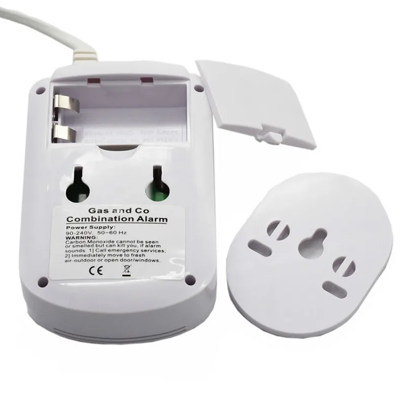 

Gas Detector Plug-in Household Natural Gas Methane Propane CO Alarm Leak Sensor Detector With Voice Prompt and LED Displa