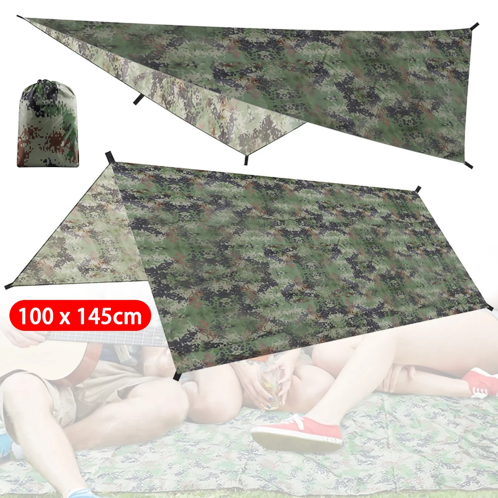 

High Quality Ultralight Waterproof Camping Tent Tarp Shelter Hammock Awning Sun Shade Rain Fly Cover 100X145CM
