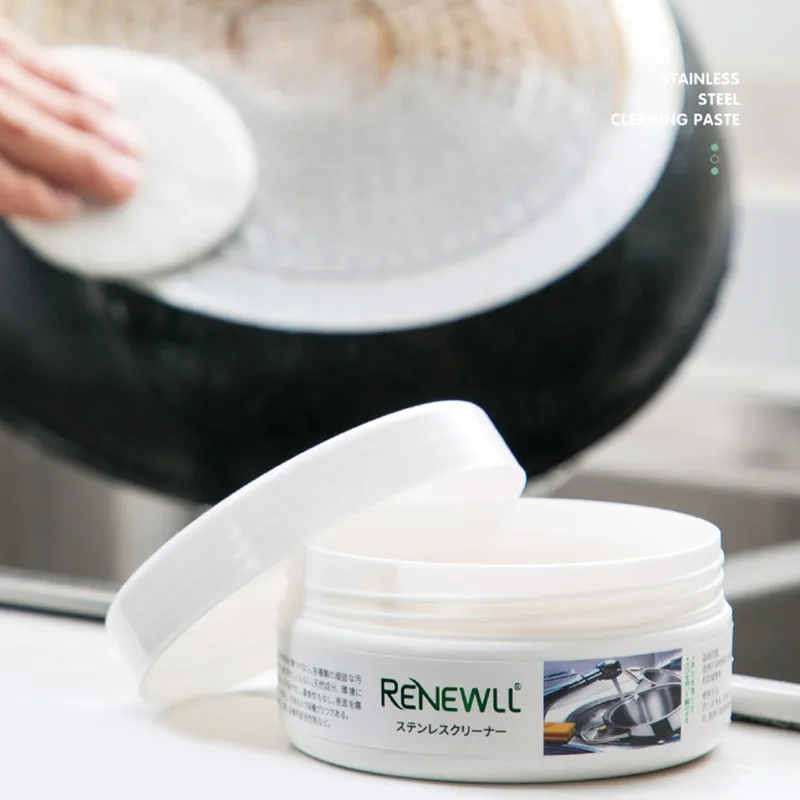 

300g Rust Remover Kitchen Stainless Steel Pot Pan Kitchen Ware Stain Dirt Cleaner Household Cleaning Paste