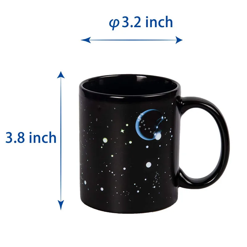 GOALONE 12 унций меняющая тепло цветная чашка для кофе волшебная Термочувствительная