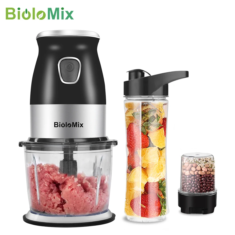 Processador de Alimentos com Chopper Alimentos para Bebê Livre Portátil Pessoal Liquidificador Misturador Tigela 600ml Juicer Garrafa Moedor Carne Fabricante Bpa 500w