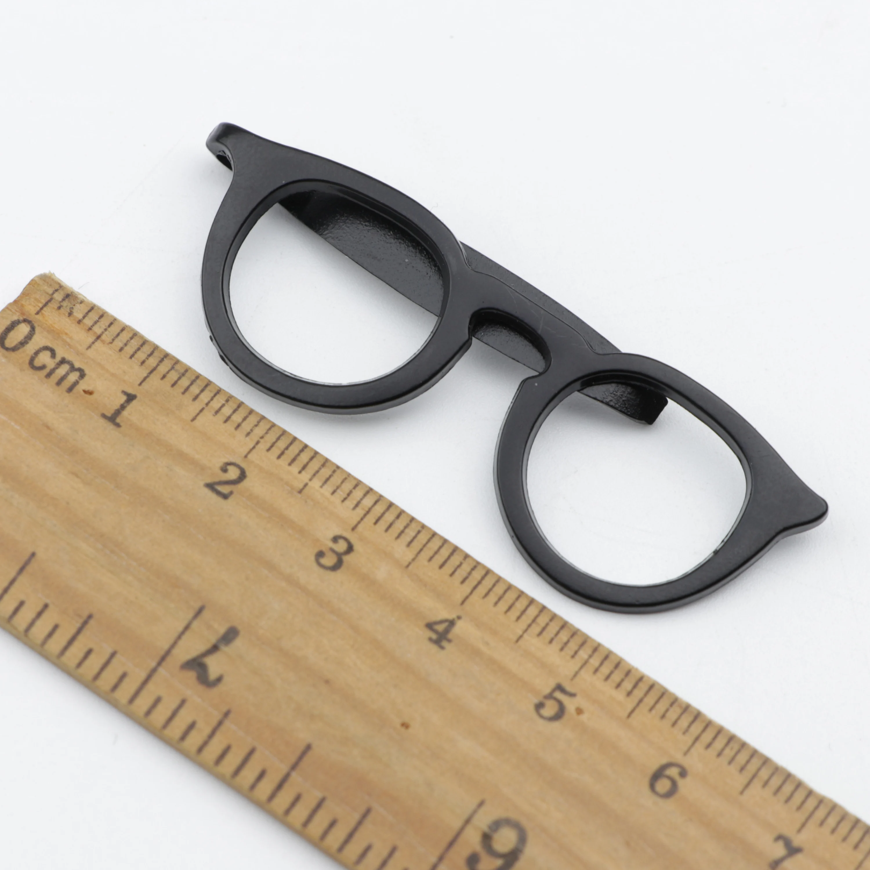 Зажим для галстука мужской металлический зажим очков чёрный/красный/золотистый