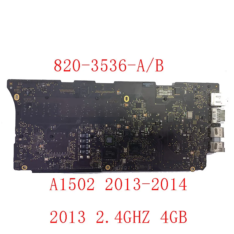 Бесплатная доставка материнская плата для Macbook Pro Retina A1502 i5 2 4 ггц 4G 8G 820-3536-A 2013 2014 |