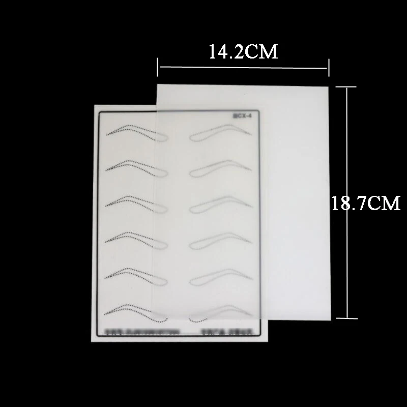 Искусственная кожа для татуажа бровей 20 шт. полуперманентный силиконовый глаз и