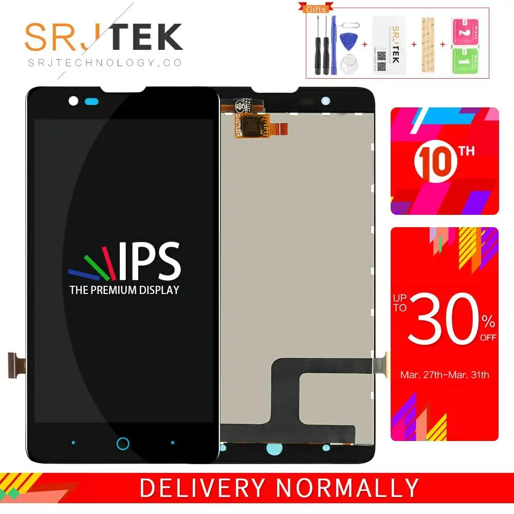 Srjtek экран для ZTE Blade HN V993W L3 Plus LCD + сенсорный дигитайзер Сенсорное Стекло в сборе 5 0