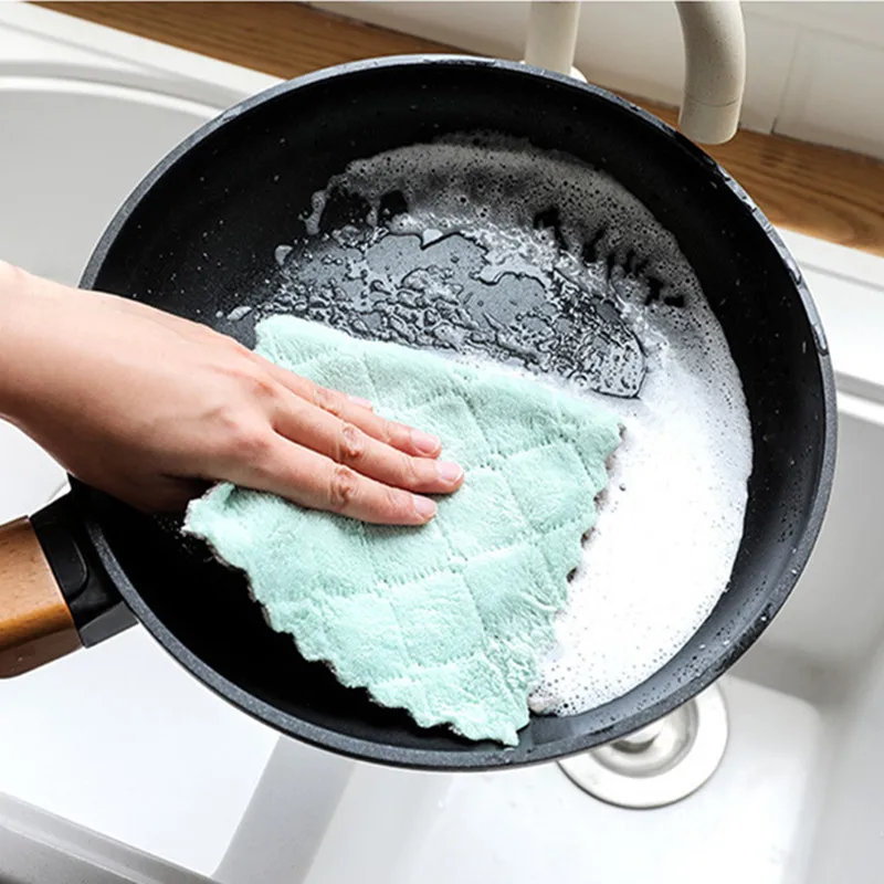 1 шт. супервпитывающая ткань из микрофибры для кухонной посуды|Чистящие салфетки|