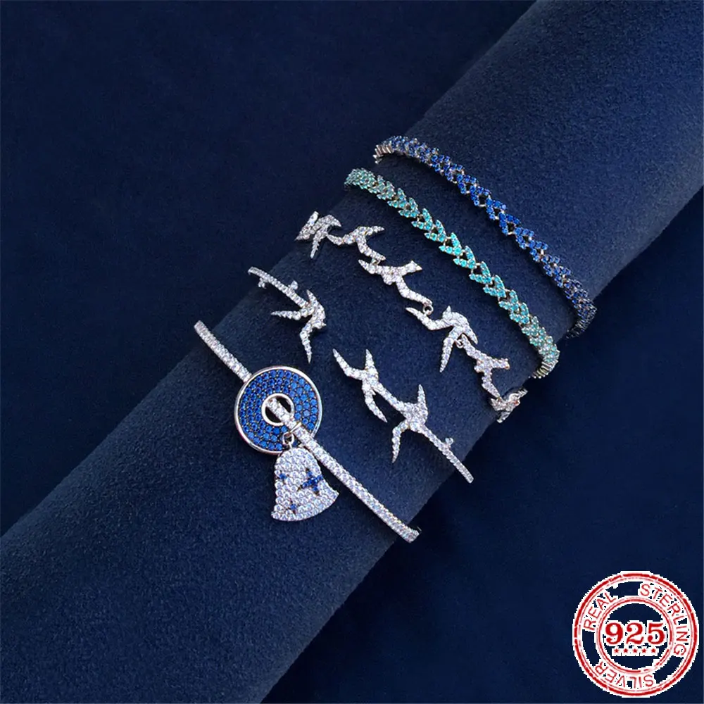 

100% Sterling Silver S925 Ladies Light Luxury Bracelet Simple Seagull Bracelet Female Fashion Jewelry Girlfriend Gift
