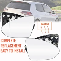 for vw golf mk7 2013 2017 left right heated wing mirror glass wide angle rear view rearview car accessories driver passenger
