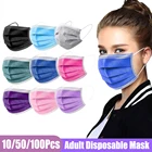 10-200 шт., одноразовые маски для взрослых
