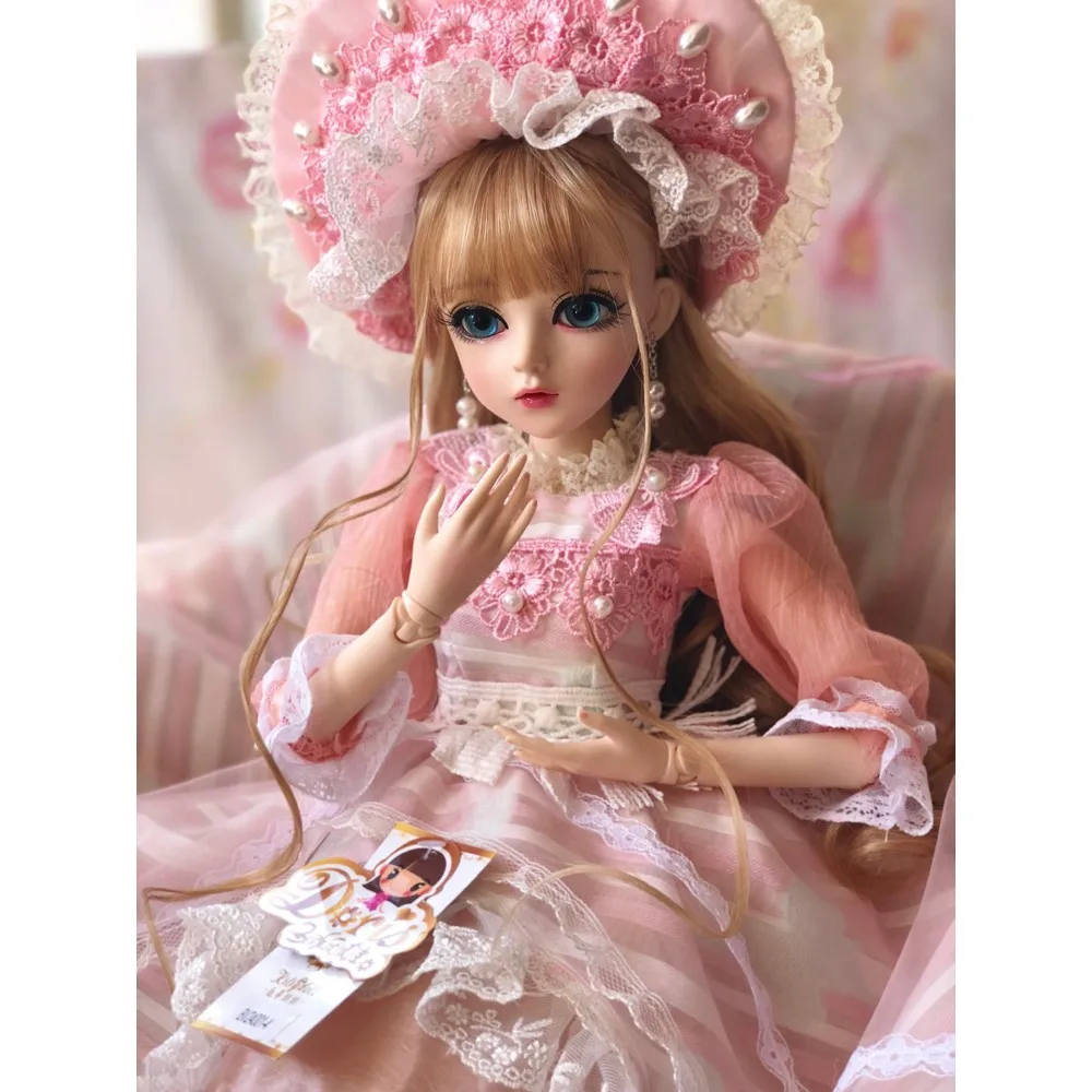 BJD кукла 1/3 Reborn куклы с макияжем 60 см кружевное платье Набор игрушка мягкая